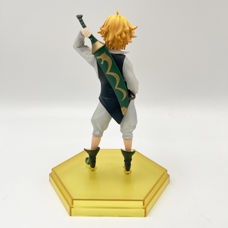 16cm The Seven Deadly Sins Meliodas Anime Figure Figurine Kawaii Lucu Pop Pvc Patung Model Boneka Hiasan Kamar Mainan Anak