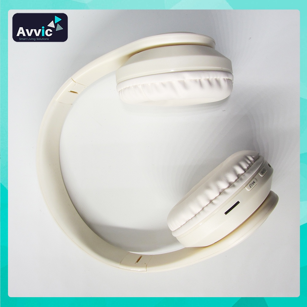 Avvic B39 Headphone Bluetooth 5.3 Wireless Headset Bando Mono Bass Hifi Sound Music RGB LED Light