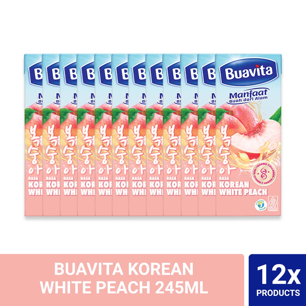 

Buavita Korean White Peach 245ml (Isi 12)