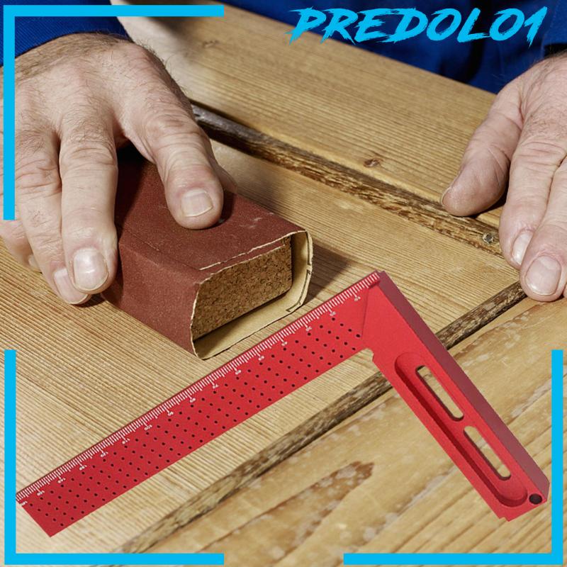 [Predolo1] L Shaped Square Ruler Penggaris Sudut Pengerjaan Kayu Akurat Portabel Untuk Pertukangan