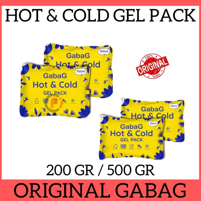 ORIGINAL GABAG Hot and Cold / Ice Gel Pack Untuk Makanan Minuman / ASI