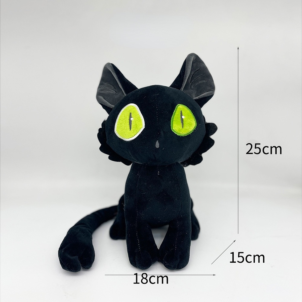 Mainan Plush Daijin Kucing Dan Sedihaijin Kucing Hitam Plushie Boneka Binatang Lembut Hadiah Ulang Tahun Untuk Bayianak