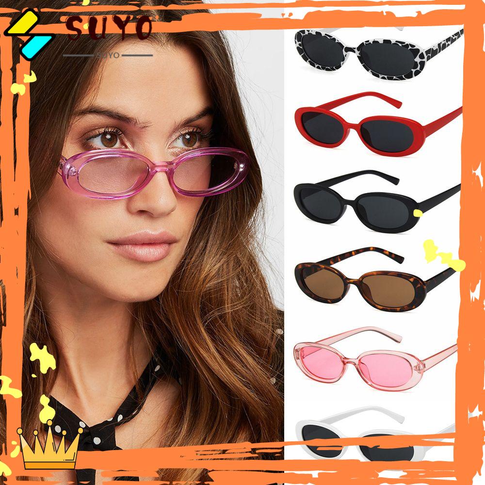 Suyo Kacamata Hitam Untuk Wanita Retro Kacamata Matahari UV400 Fashion Shades