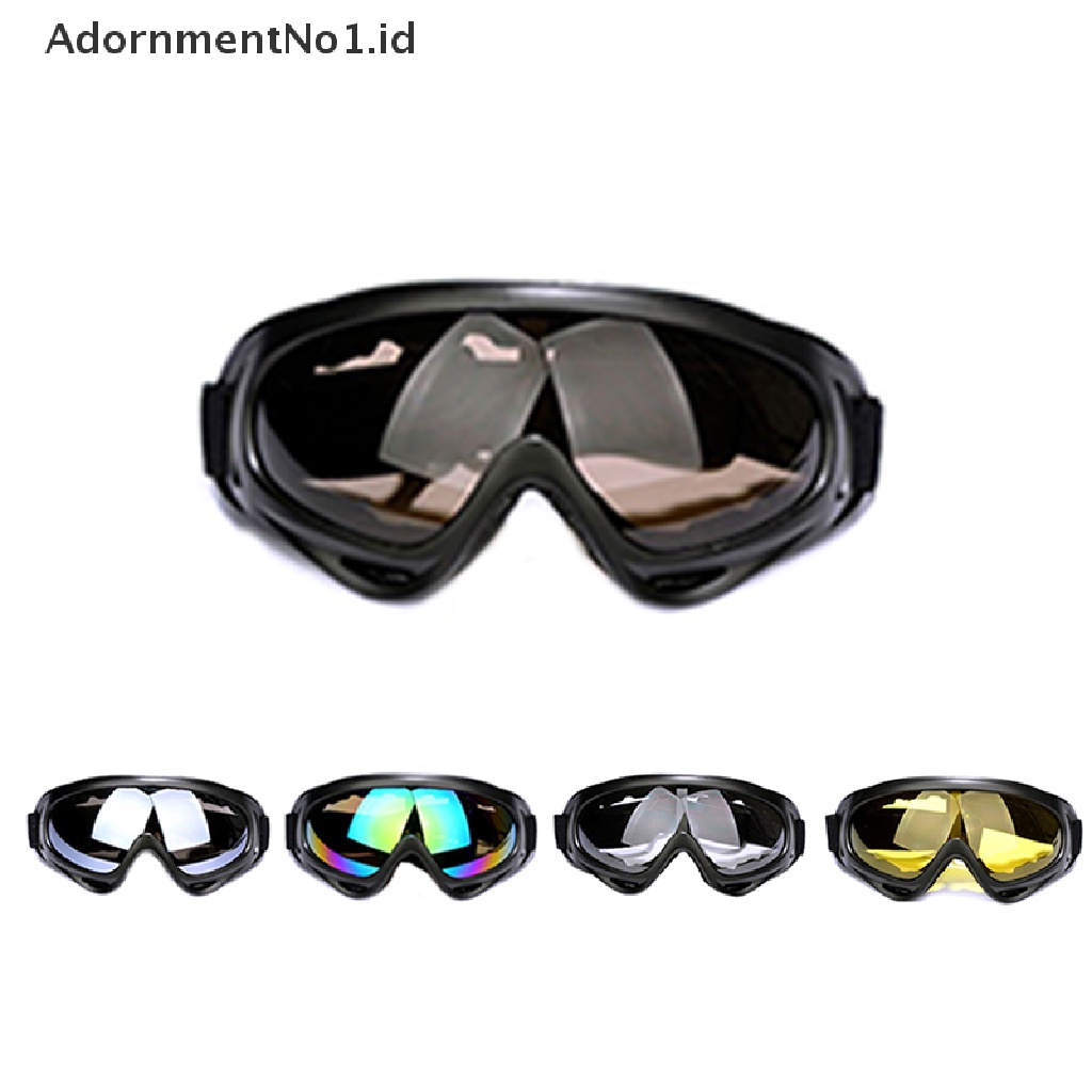 [AdornmentNo1] Kacamata Motocross Helm Goggles Ski Sport Gafas Untuk Motor Motor Motor Trail ATV [ID]