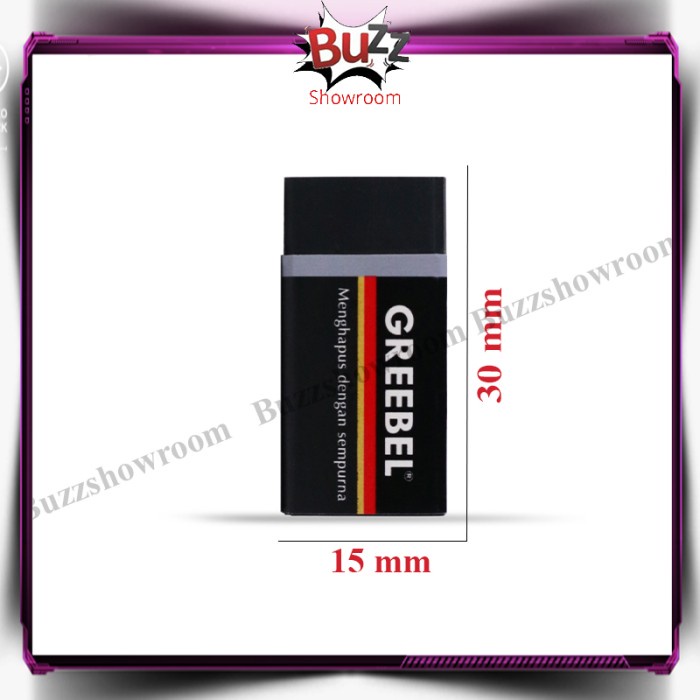 

ARS04 Penghapus Greebel Kecil Eraser Hitam Putih - Hitam