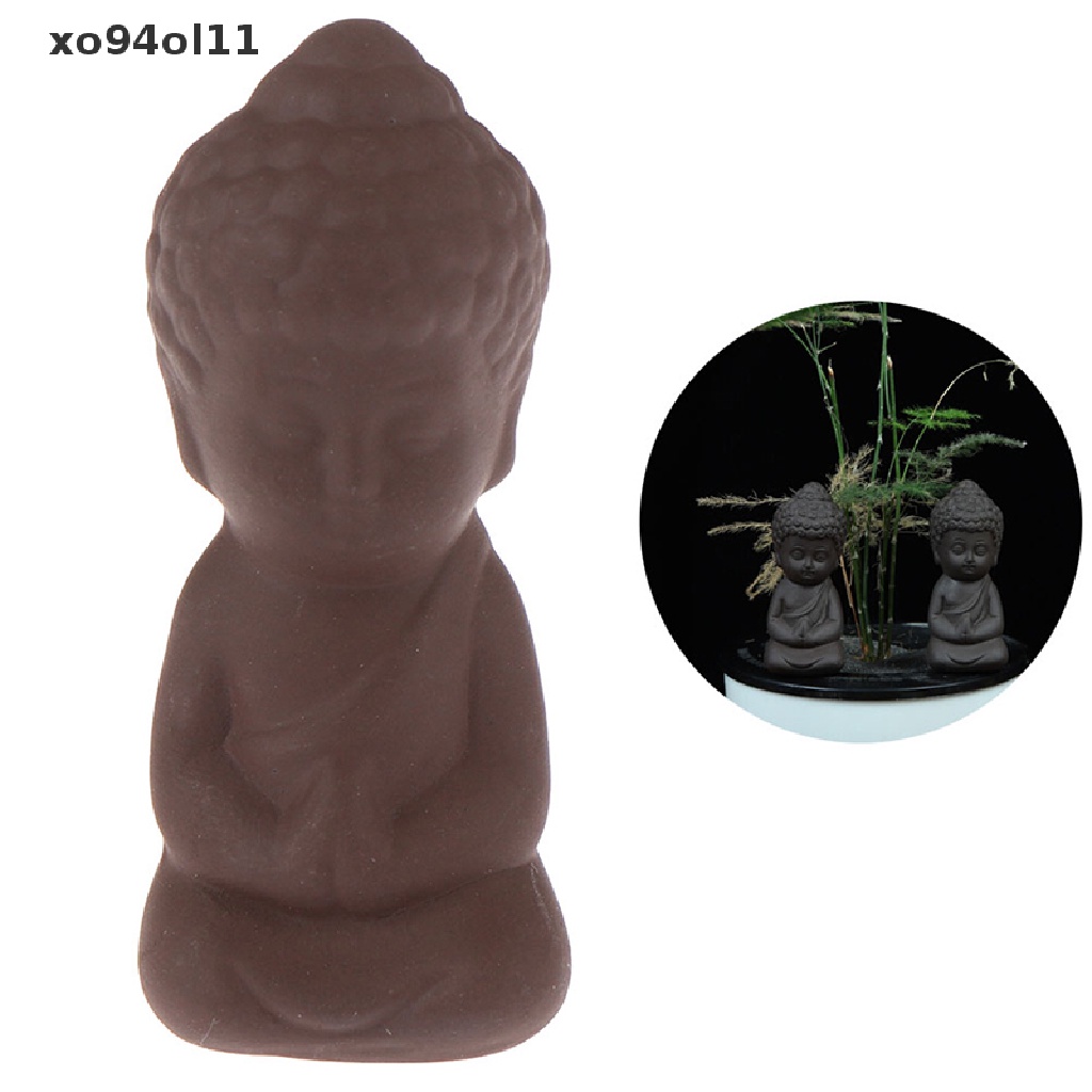 Xo 1Pc Aksesoris Taman Mini Meditasi Patung Buddha Patung Keramik Dekorasi Rumah OL