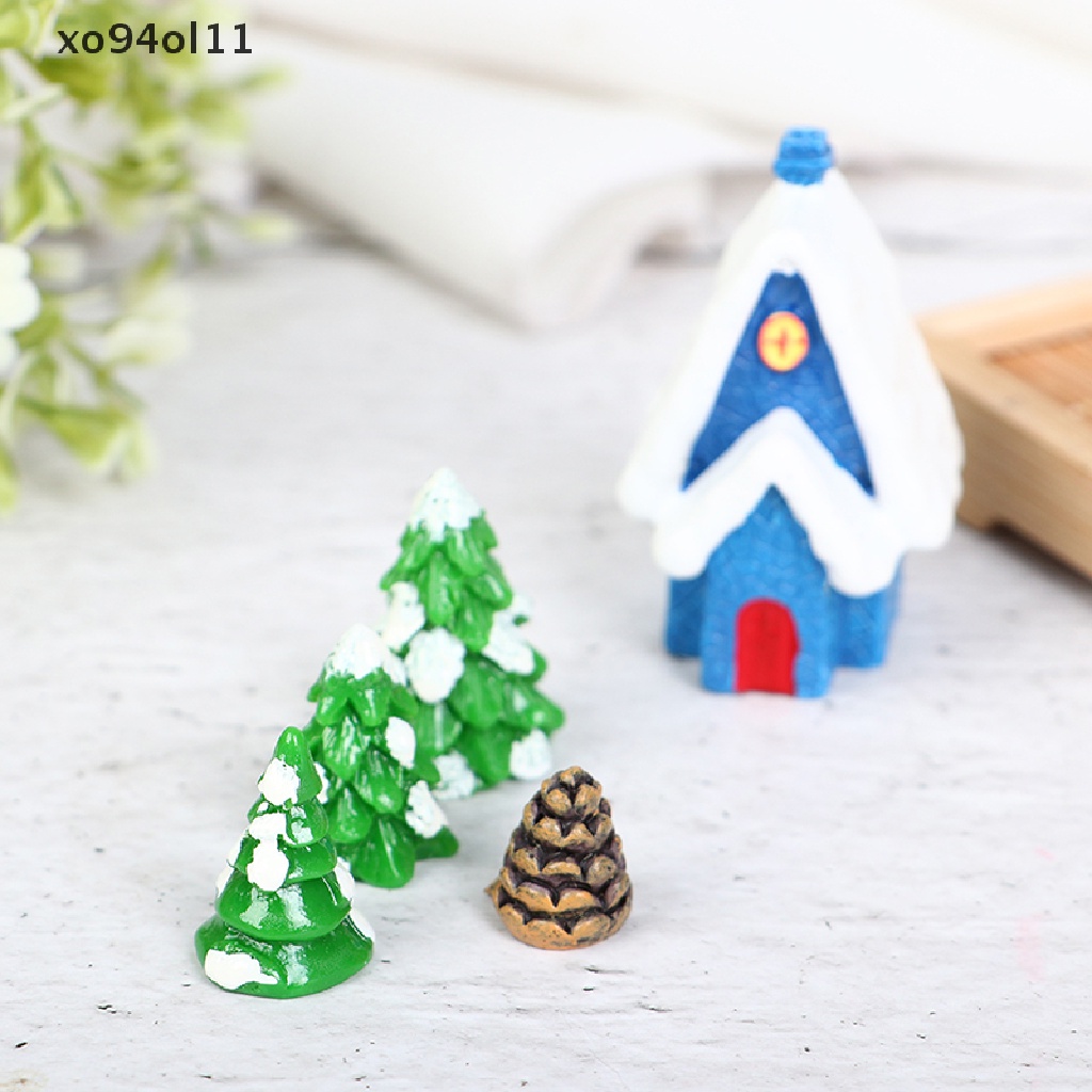 Xo Vintage Miniatur Mini Kayu Xmas Angka Dekorasi Santa Malaikat Pohon Rumah Boneka OL