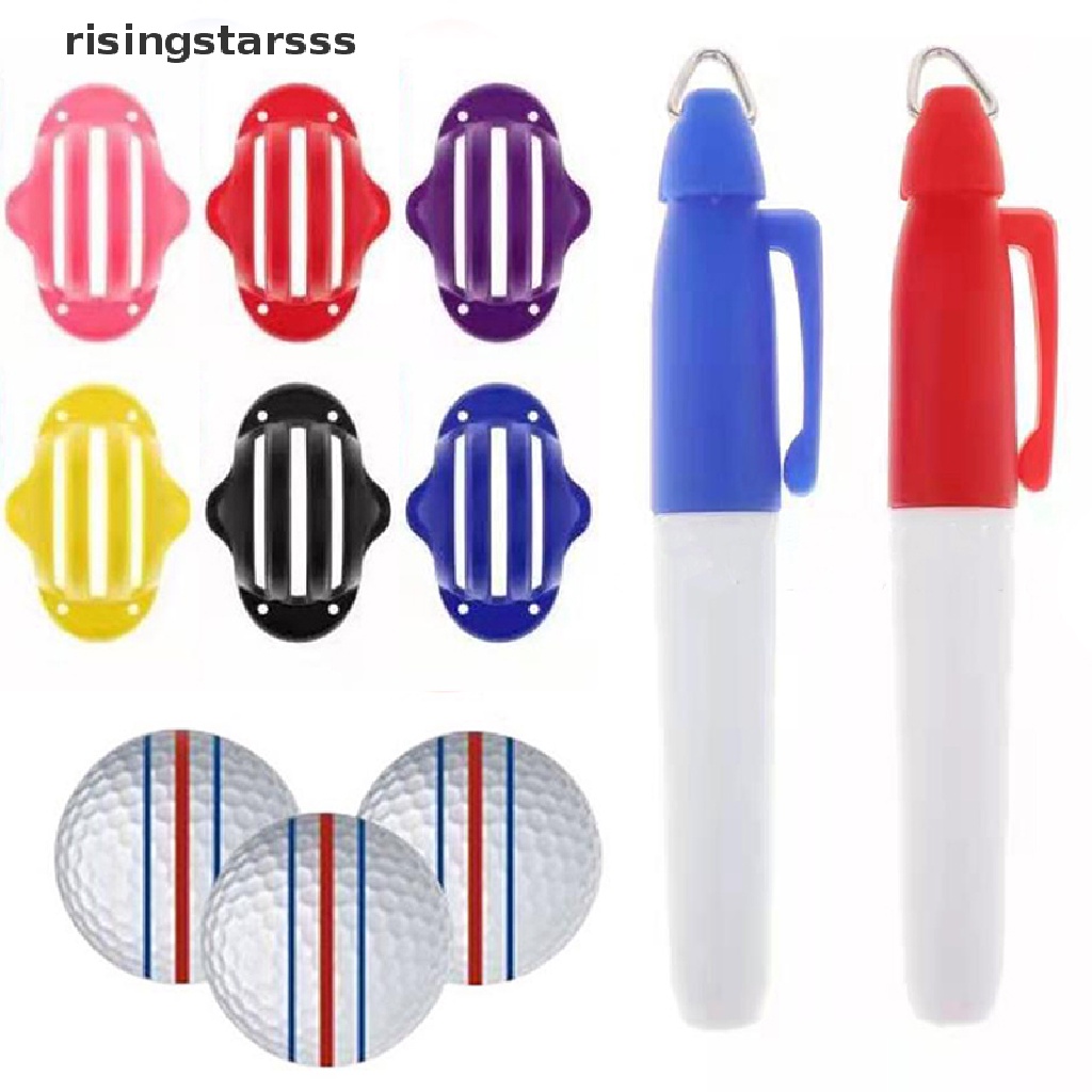 Rsid Span-new 1Set Penanda Garis Bola Golf Alat Bantu Posisi Golf Putg Outdoor Golf Sport Tool Jelly