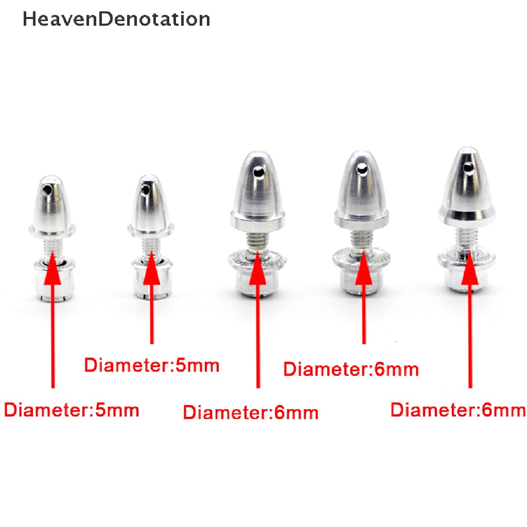 [HeavenDenotation] 5pcs/lot RC Aluminium Bullet Propeller Adapter Holder Untuk Motor Brushless Prop HDV