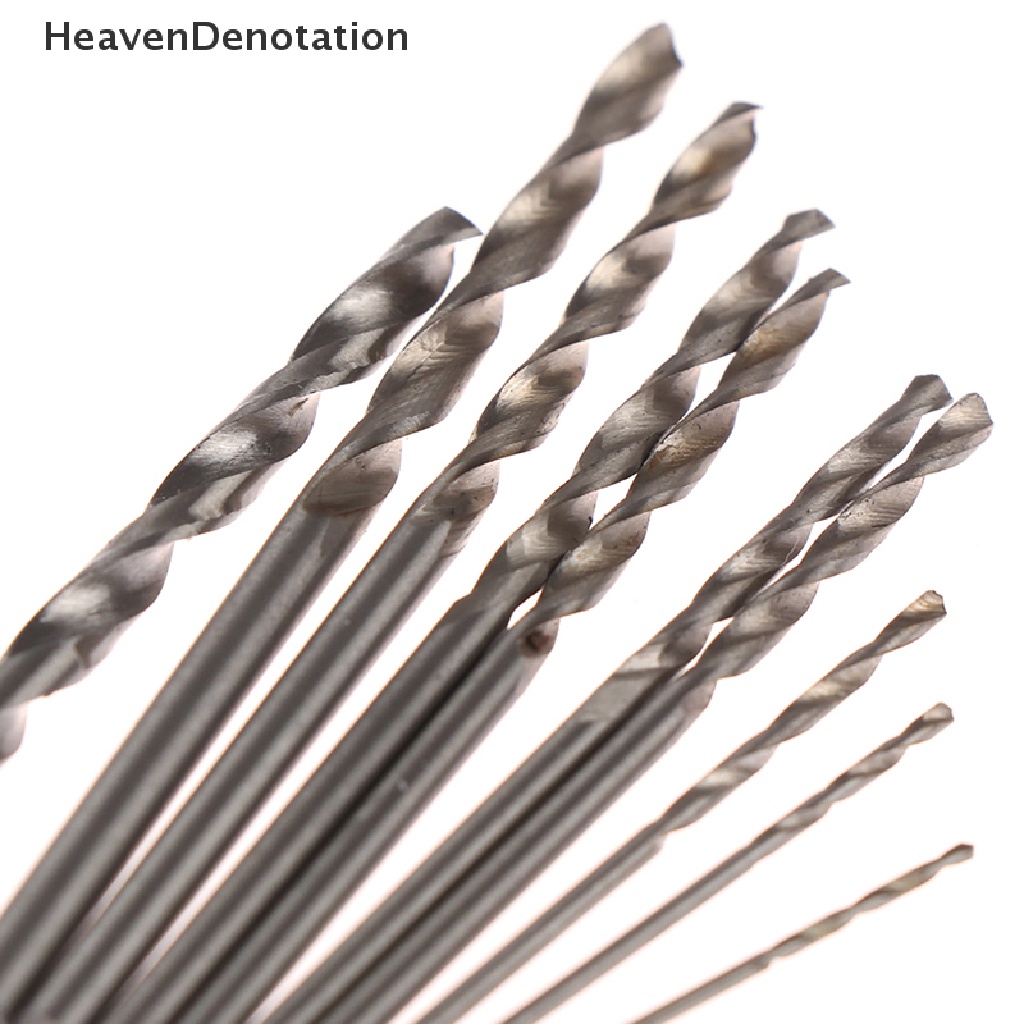 [HeavenDenotation] 10pcs/box Mini Drill HSS Bit 0.8mm-3.0mm Lurus Shank PCB Twist Drill Bits Set HDV