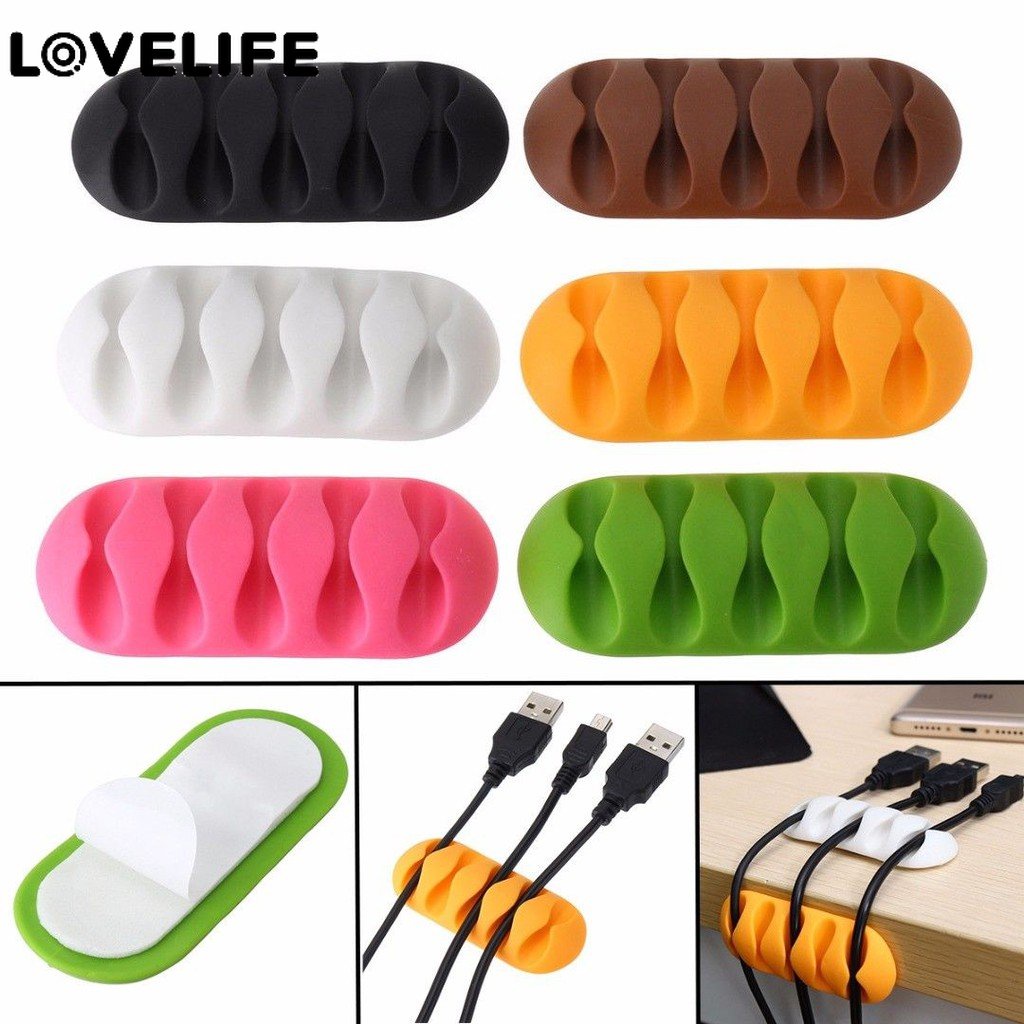 Hot Sale/HOTSALE Cable Reel Organizer Desktop Klip Pengaturan Kabel Headphone Wire Holder