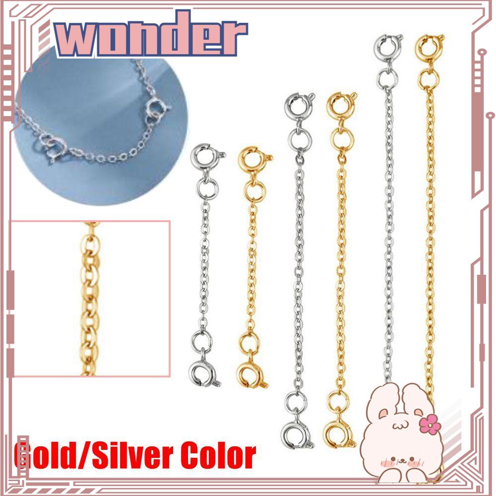 Wonder Extender Safety Chain Extender Baru Emas Perak Rose Gold DIY