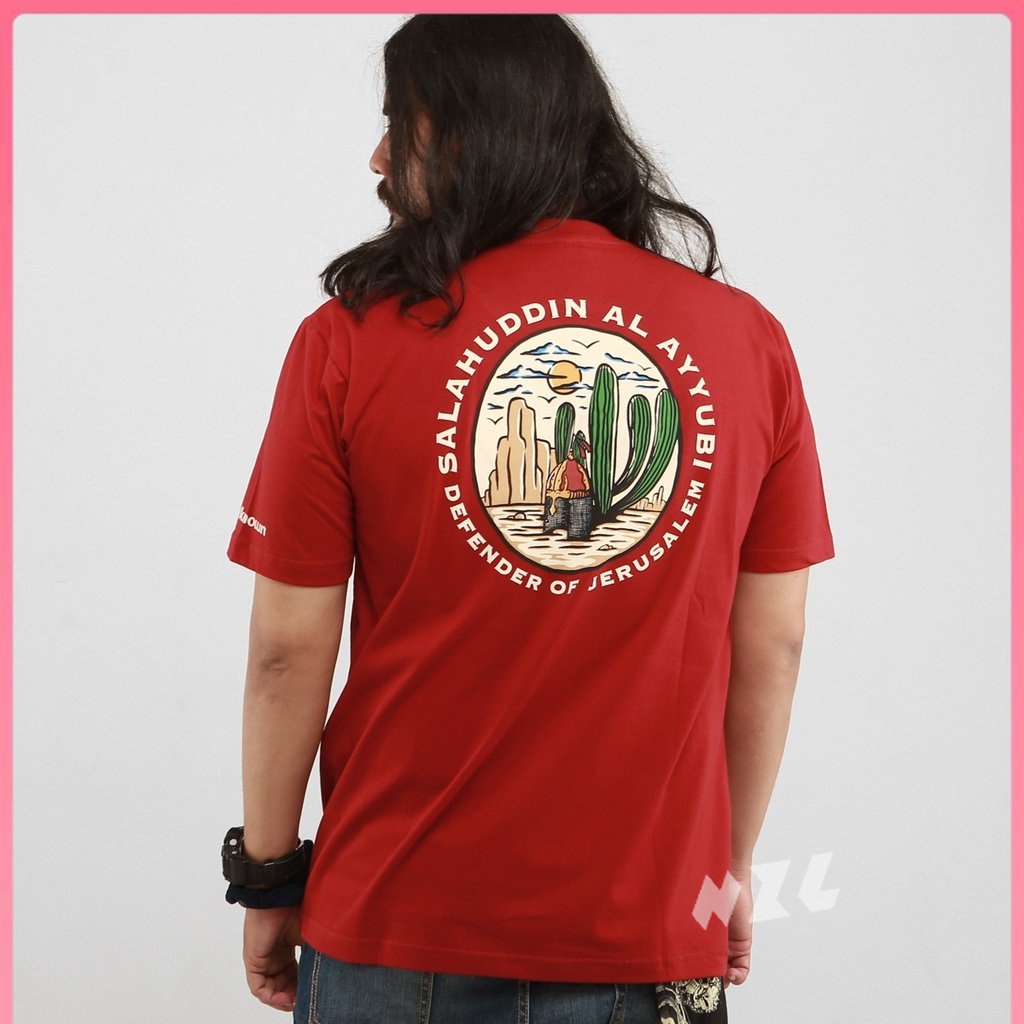 [NZLshop] Salahuddin Al Ayyubi (Red) - T Shirt / Kaos Dakwah