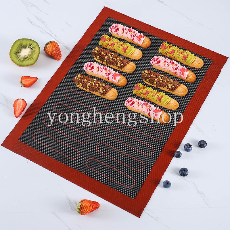 Alas Loyang Silikon Berlubang Anti Lengket Tahan Panas Oven Sheet Liner Cookie Roti Macaron Bakery Alat Memanggang Pad Dapur DIY Bakeware Aksesoris