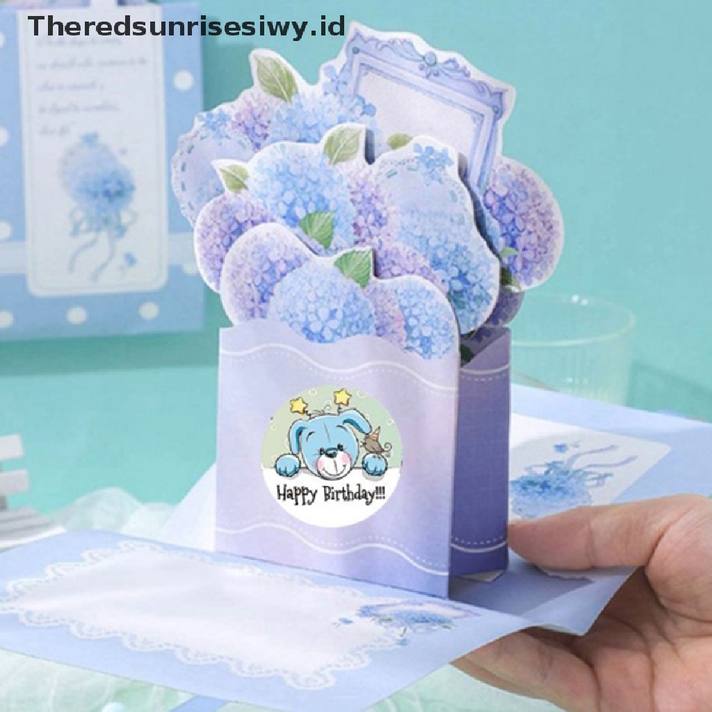 # Kado Mom &amp; PAPA DIY # Happy Birthday Round Seal Sticker Kertas Perekat Stiker Tape Label~