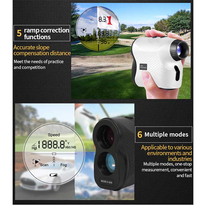 Laser Golf Range Finder Handhold Range Finder Sangat Akurat Monocular High Quality