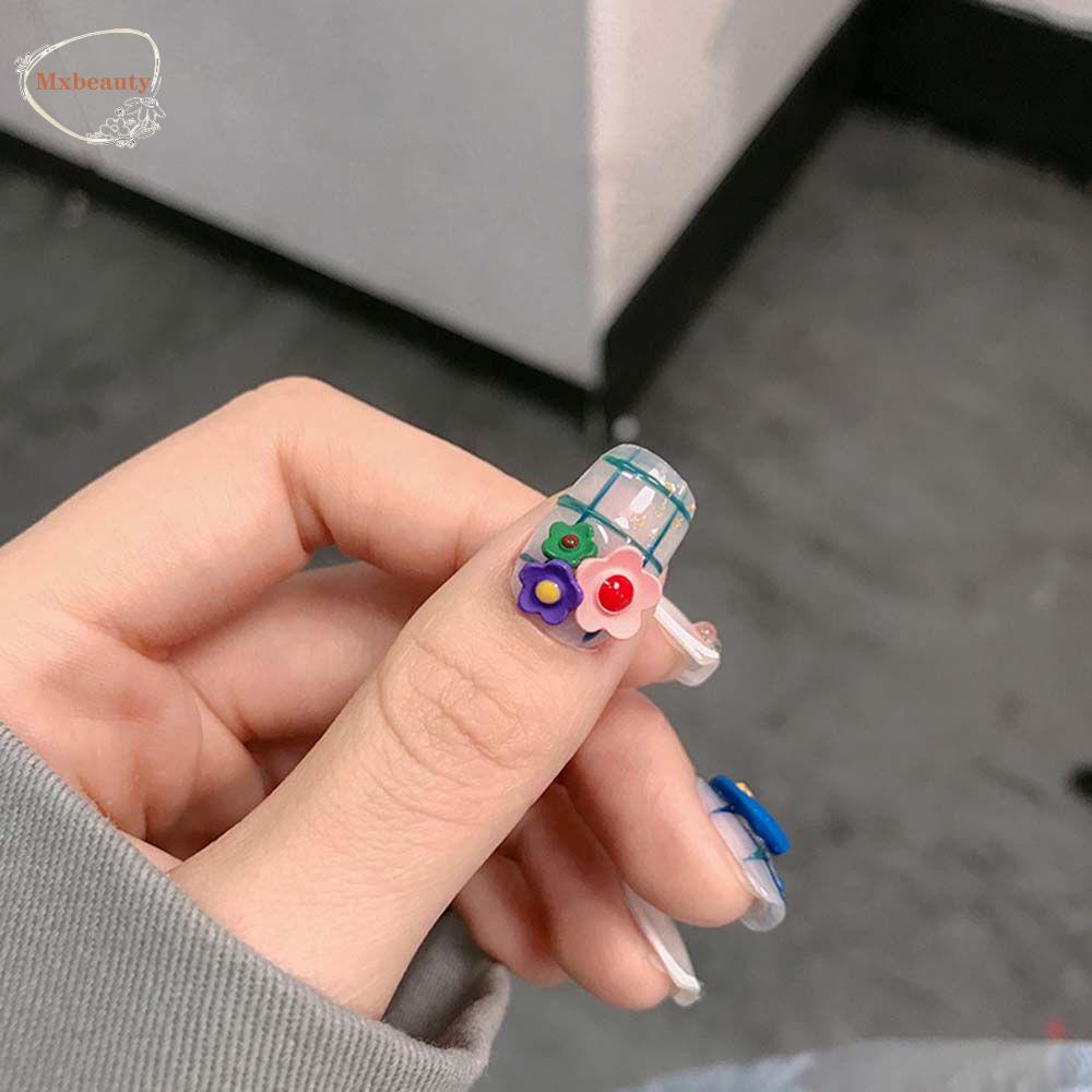 Mxbeauty Ornamen Bunga Warna-Warni Untuk Nail Art