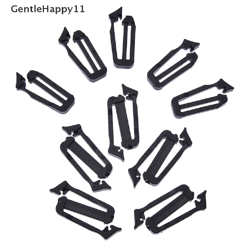 Gentlehappy 5x molle webbing buckle strap belt end clip adjust keeper Aksesoris Ransel id