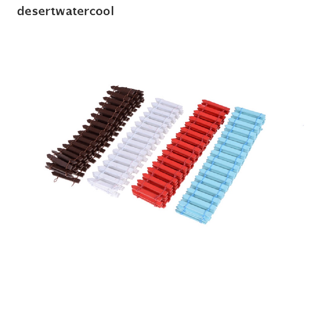 Deid100 * 5cm Miniatur Taman Peri Pagar Kayu Rumah Boneka DIY Aksesoris Decor Martijn