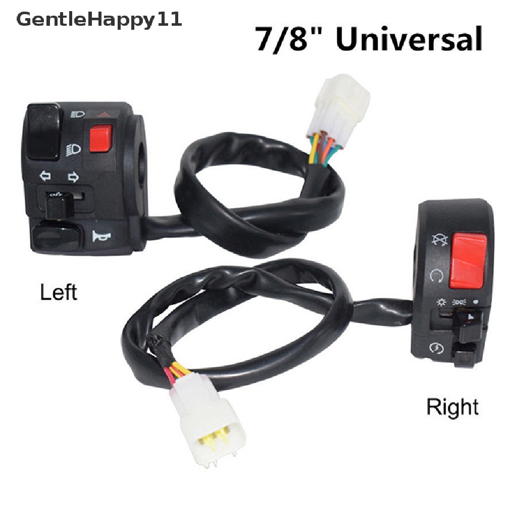 Gentlehappy Tombol Klakson Motor7Per8 &quot;Lampu Kabut Sein Start Stang Control Switch  Id