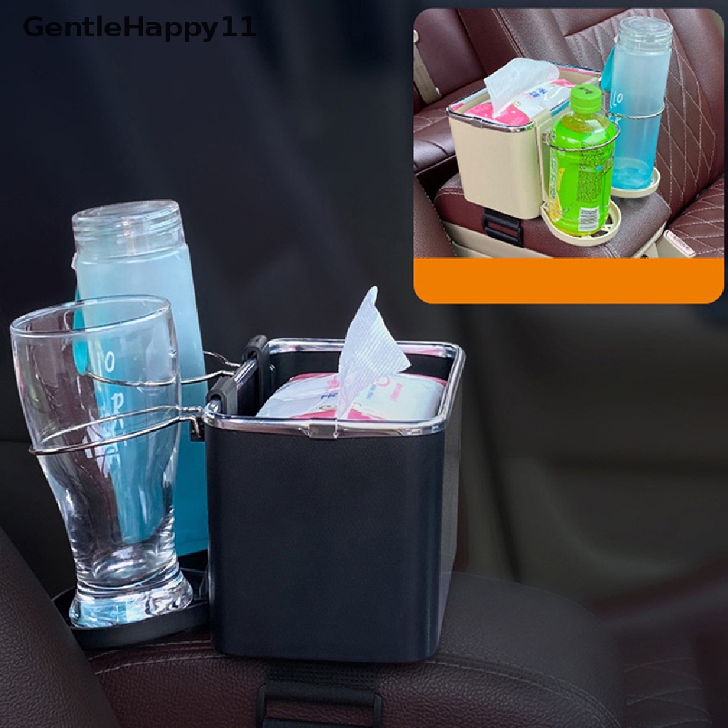 Gentlehappy Kotak Penyimpanan Mobil Multi Fungsi Armrest Organizers Tissue Cup Tempat Minuman id