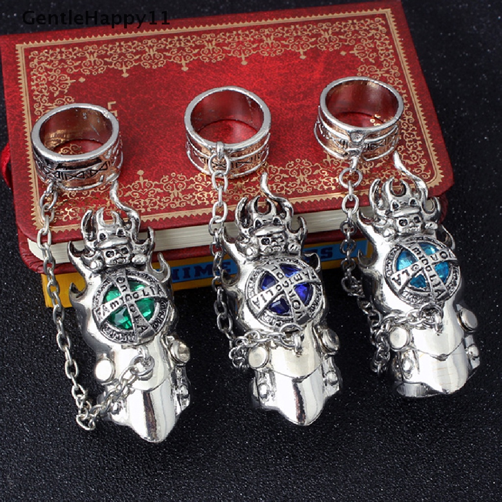 Gentlehappy Fashion Anime Katekyo Hitman Reborn Cincin Vongola Revolving Rings Mainan Cosplay id