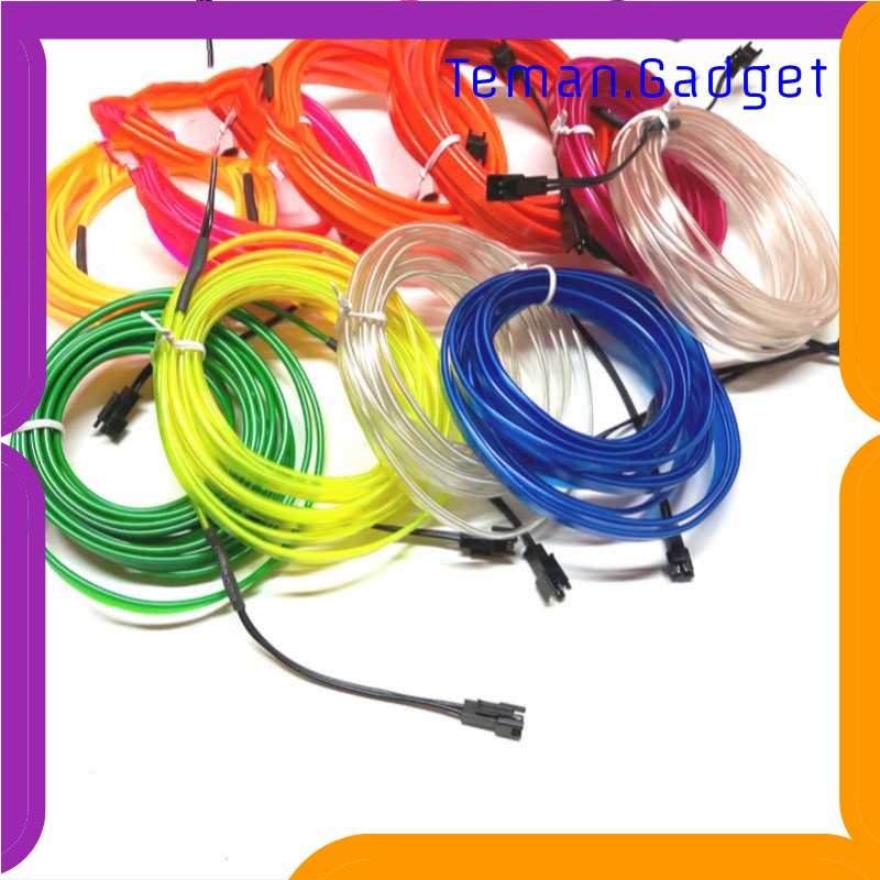 TD - OTO SEAMETAL Lampu Hias Neon Flex Car Interior 3M Cigarette Plug 12V - TB307