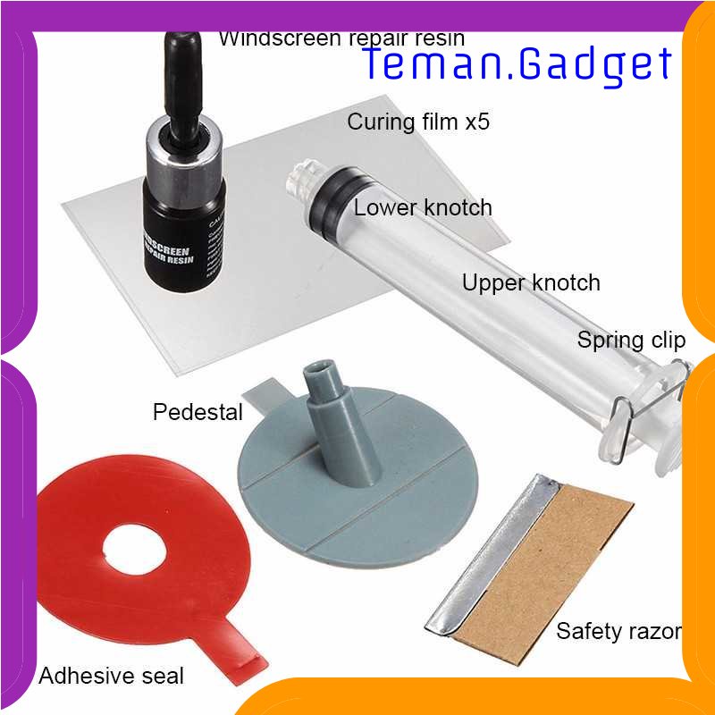 TG - OTO Alat Reparasi Kaca Mobil Retak Windshield Repair Kit - XJ-01