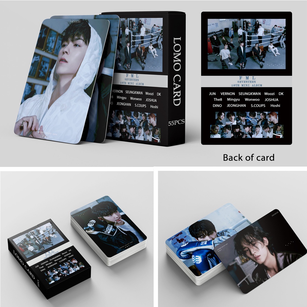 55pcs/box SEVENTEEN 2023 Album FML Photocards Kartu Lomo Kpop Postcards