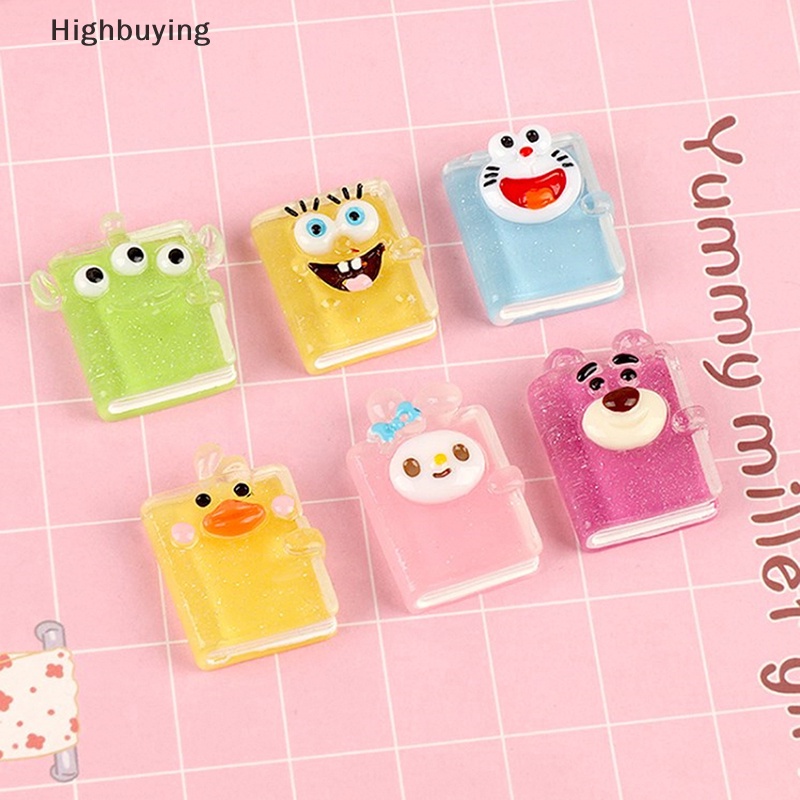 Hbid 5pcs Resin Ch Karakter Kartun Transparan Untuk Membuat Perhiasan Aksesoris Kerajinan DIY Gantungan Kunci Anting Dekorasi Glory