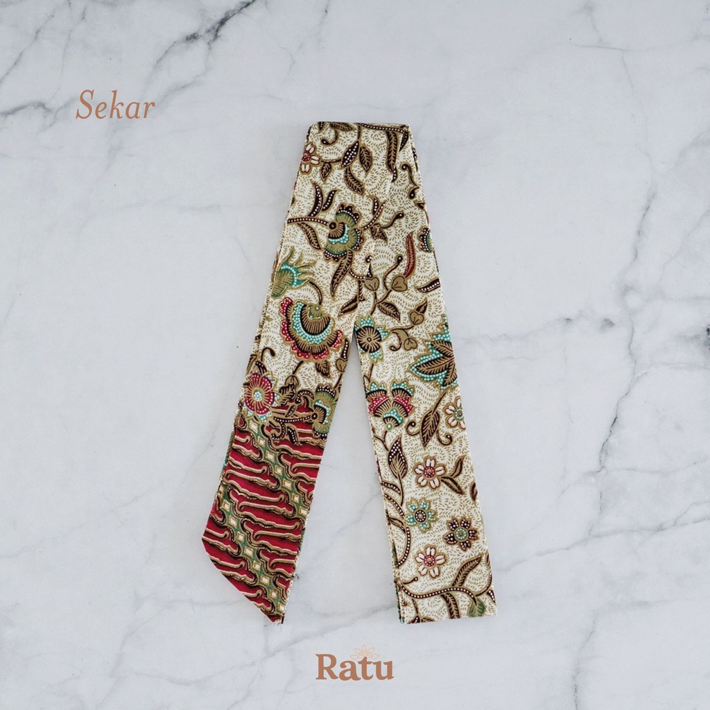 Syal Batik / Neck Scarf / Twilly Batik Katun Silky - Sekar