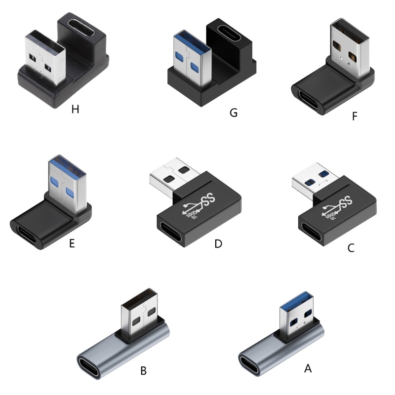 Konektor Adapter zzz 90derajat Kiri Kanan Siku Usb3 0 Male To Type C Female