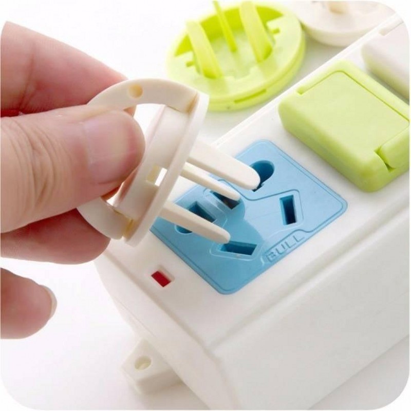 [Unggulan] 4pcs Kunci Keamanan Perlindungan Listrik Uni Eropa Beruang Soket Listrik Plug Pelindung Case Plug Penutup Putar Anak Anak Pengaman Pengaman Pengaman Steker 2 Lubang Tutup Perlindungan Pengaman