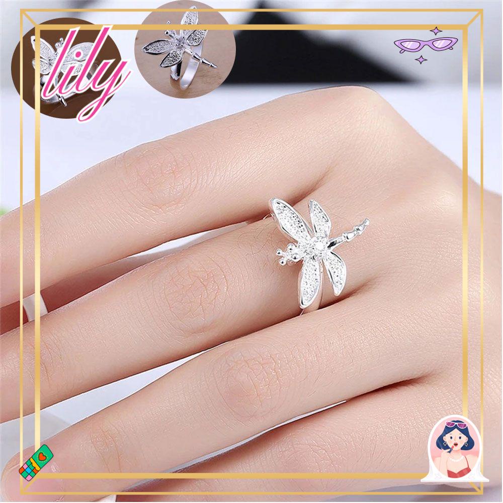 Cincin LILY Perhiasan Kreatif Hari Valentine Capung