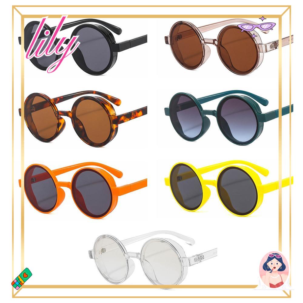 Lily Punk Kacamata Hitam Trendi Ins Populer Retro Kacamata Matahari Rock Roll Hip Hop Shades