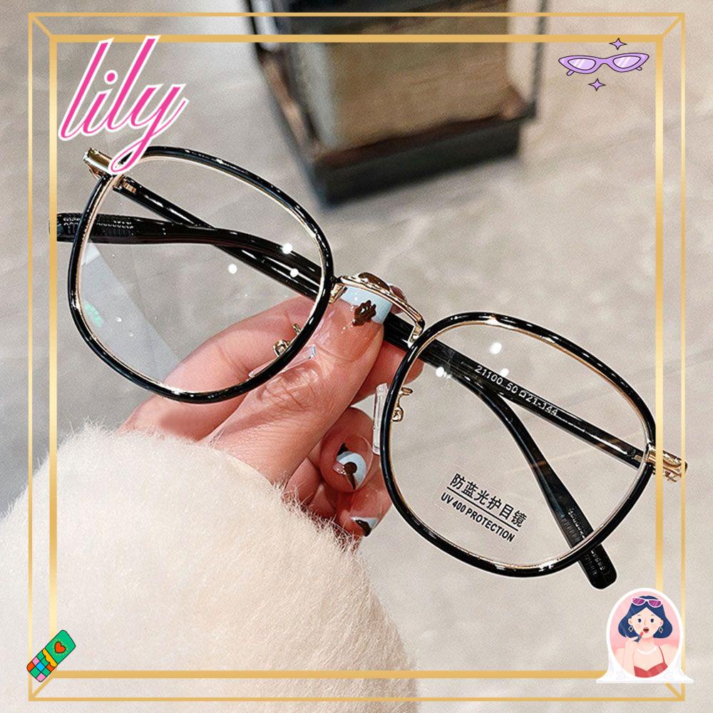 Lily Kacamata Anti-Cahaya Biru Mode Portabel Tahan Lama Ultra Ringan Bingkai