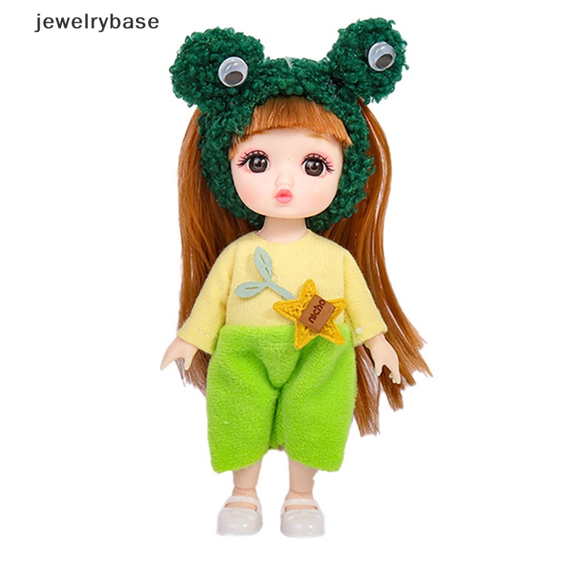[jewelrybase] Boneka Princess 16cm Lucu Dengan Pakaian bjd Boneka ob11 Boneka Mainan Untuk Anak Perempuan DIY Hadiah Butik
