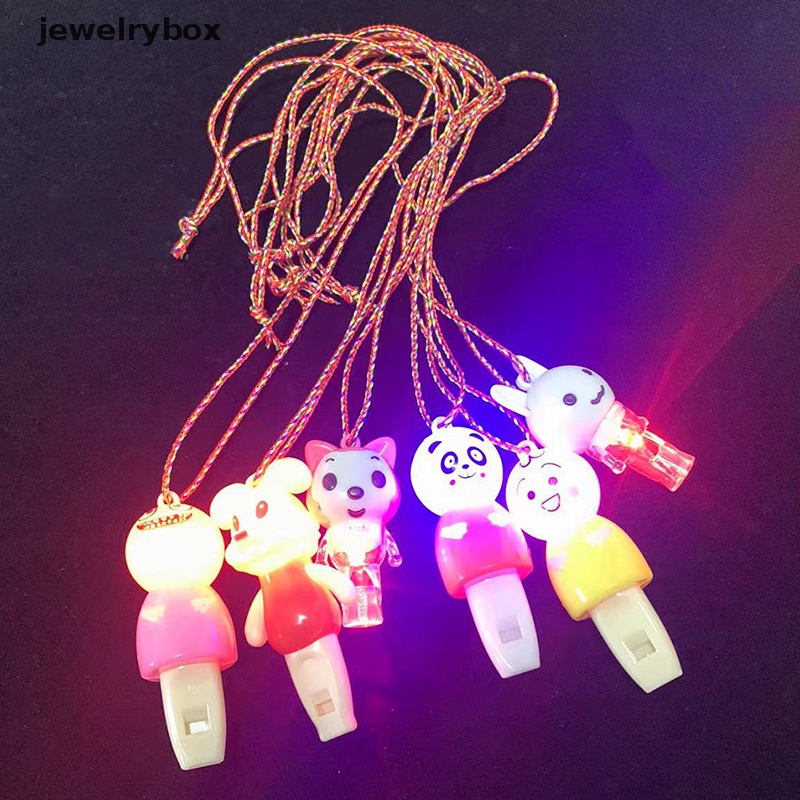 [jewelrybox] 2 Pcs LED Piglet Bercahaya Peluit Mainan Liontin Massal Glow In The Dark Nikmat Pesta Ulang Tahun Kalung Anak Hadiah Butik