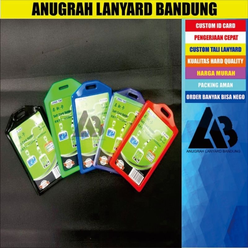 

Promo Frame Casing Tempat ID Card Holder Elastis Bening Potrait 1 muka/casing elastis bening 1 kartu yang berkualitas