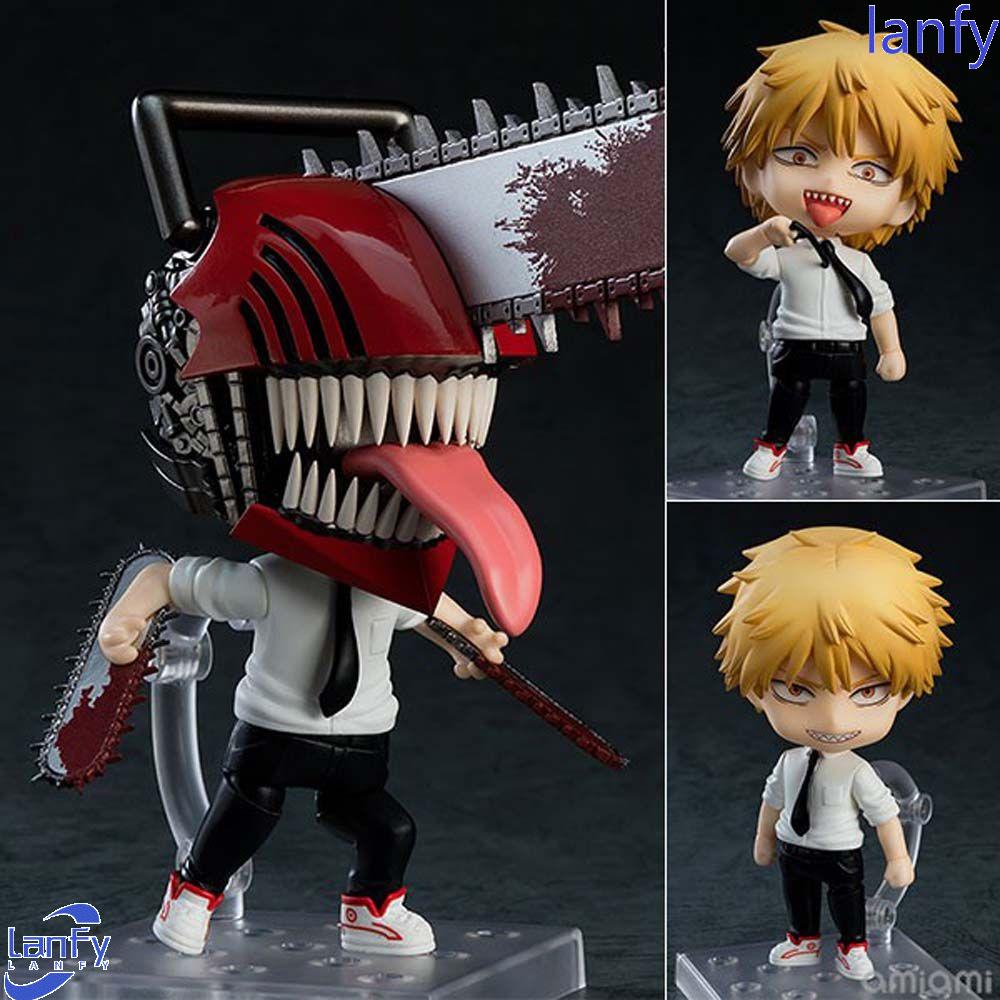 Lanfy Chainsaw Man Action Figure Gife Untuk Anak-Anak PVC Denji Model Mainan Anime Peripheral Anime Figure Model Angka