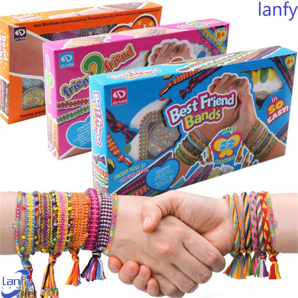 Lanfy Gelang Membuat Kit Seni Untuk Hadiah Natal Anak-Anak 5-12 Tahun Kerajinan Tangan Kit DIY Craft Kirls DIY Mainan Persahabatan Craft Kit