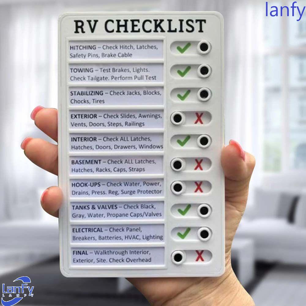 Lanfy Rv Checklist Portable Creative Memo Pad Untuk Rumah Camping Traveling Chores List