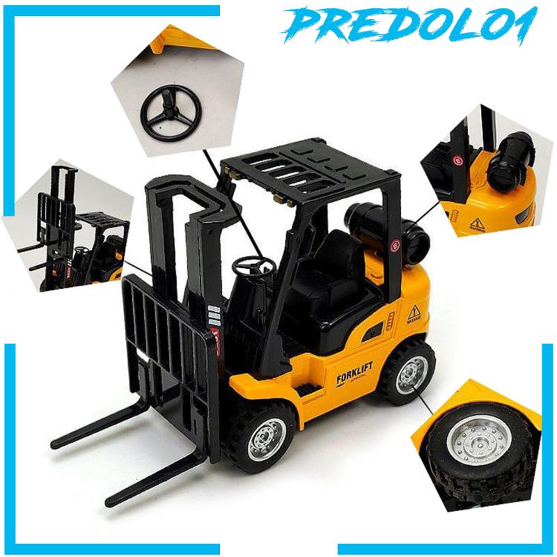 [Predolo1] Mainan Model Forklift Skala1Per50 Cuci Gudang Model Kendaraan Untuk Hadiah Liburan Anak Laki-Laki