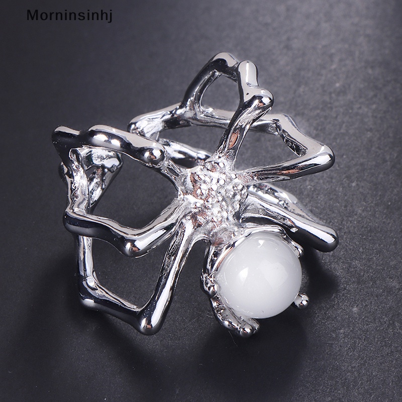 Mornin Baru Gothic Spider Cincin Untuk Wanita Pesona Punk Aesthetic Grunge Pasangan Cincin Vintage Barang Keren Pesta Perhiasan Tren Hadiah id