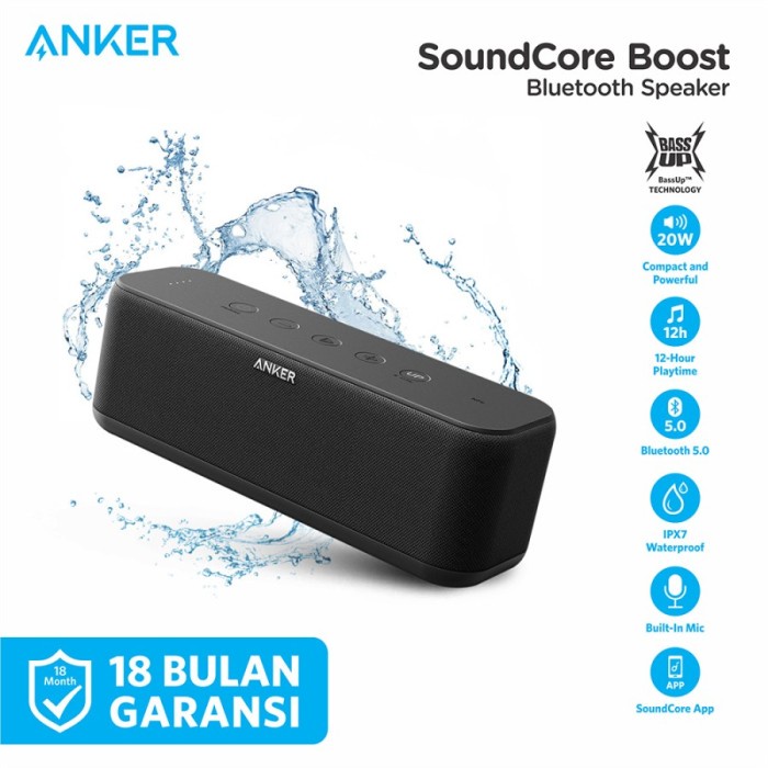 Speaker Bluetooth Anker Soundcore Boost - A3145