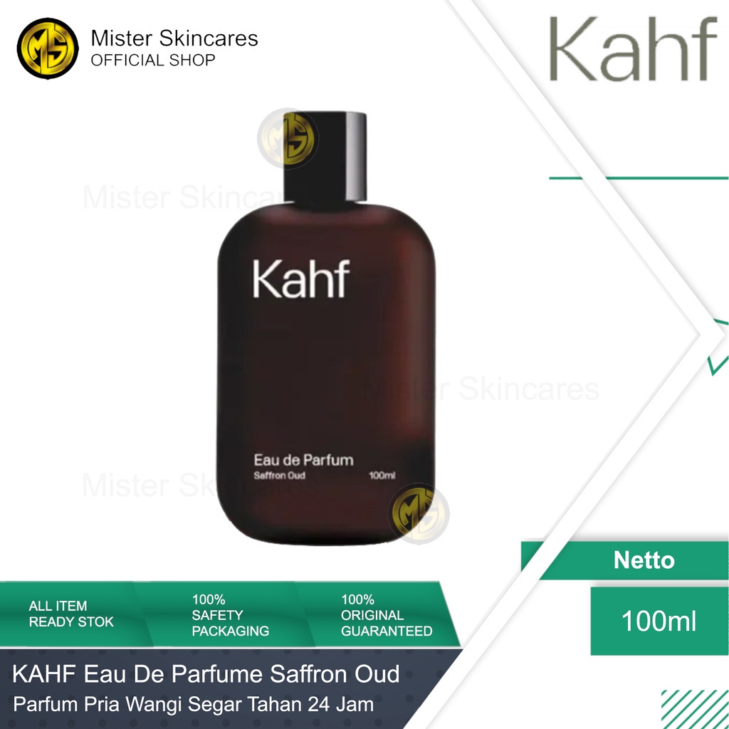 KAHF Saffron Oud Eau de Parfum 100mL - Parfume Pria Wangi 24 Jam