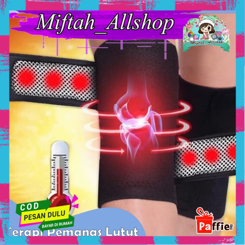 Terapi pemanas lutut magnetic sabuk tourmaline lutut kesehatan knee pad terapi orang tua olahraga ok