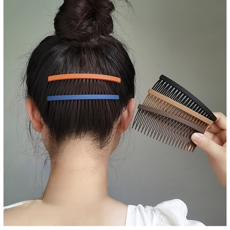 Fashion Matte Desain Sisir Rambut Hair Clip Jepit Rambut Poni Rusak Aksesoris Rambut