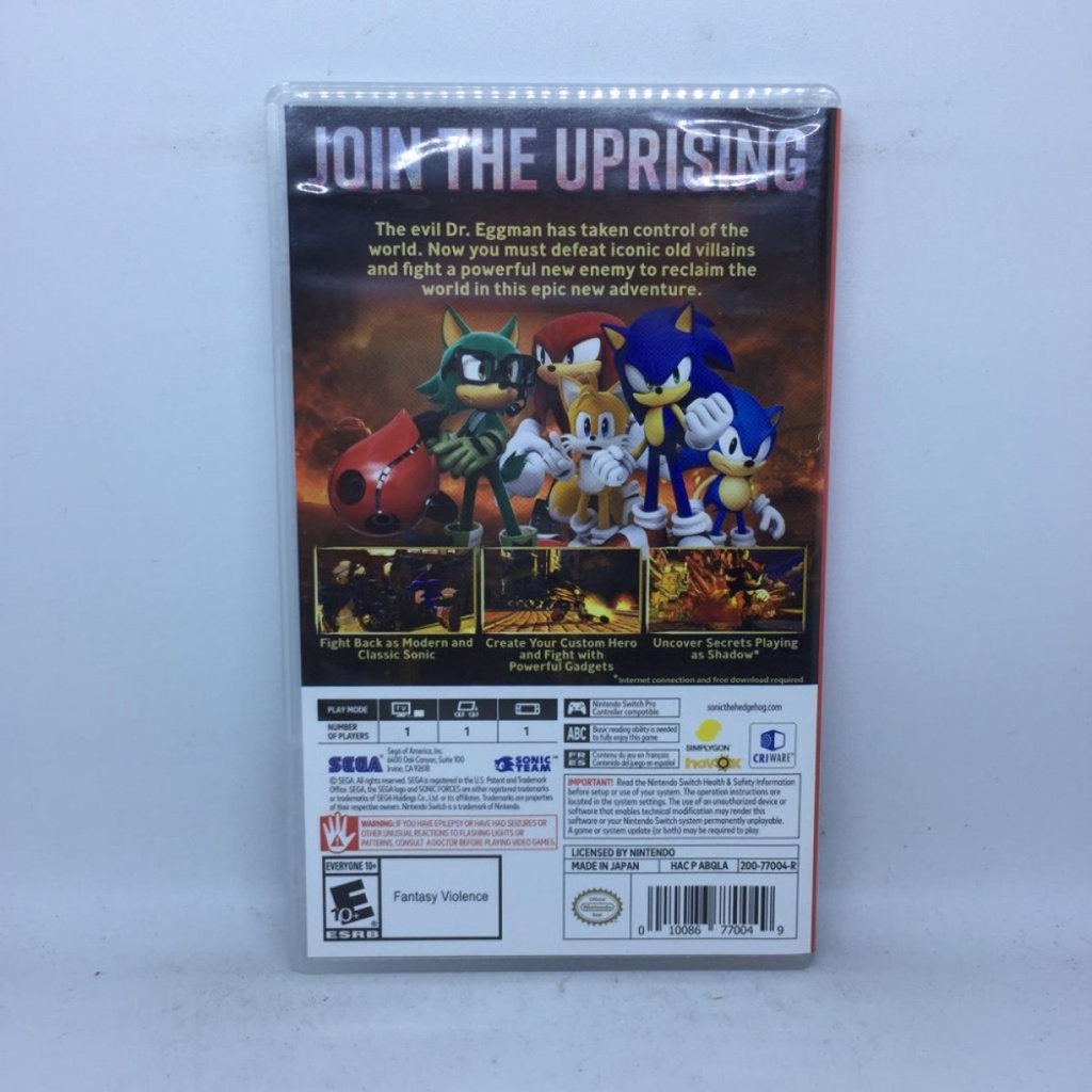 Nintendo Switch Sonic Forces