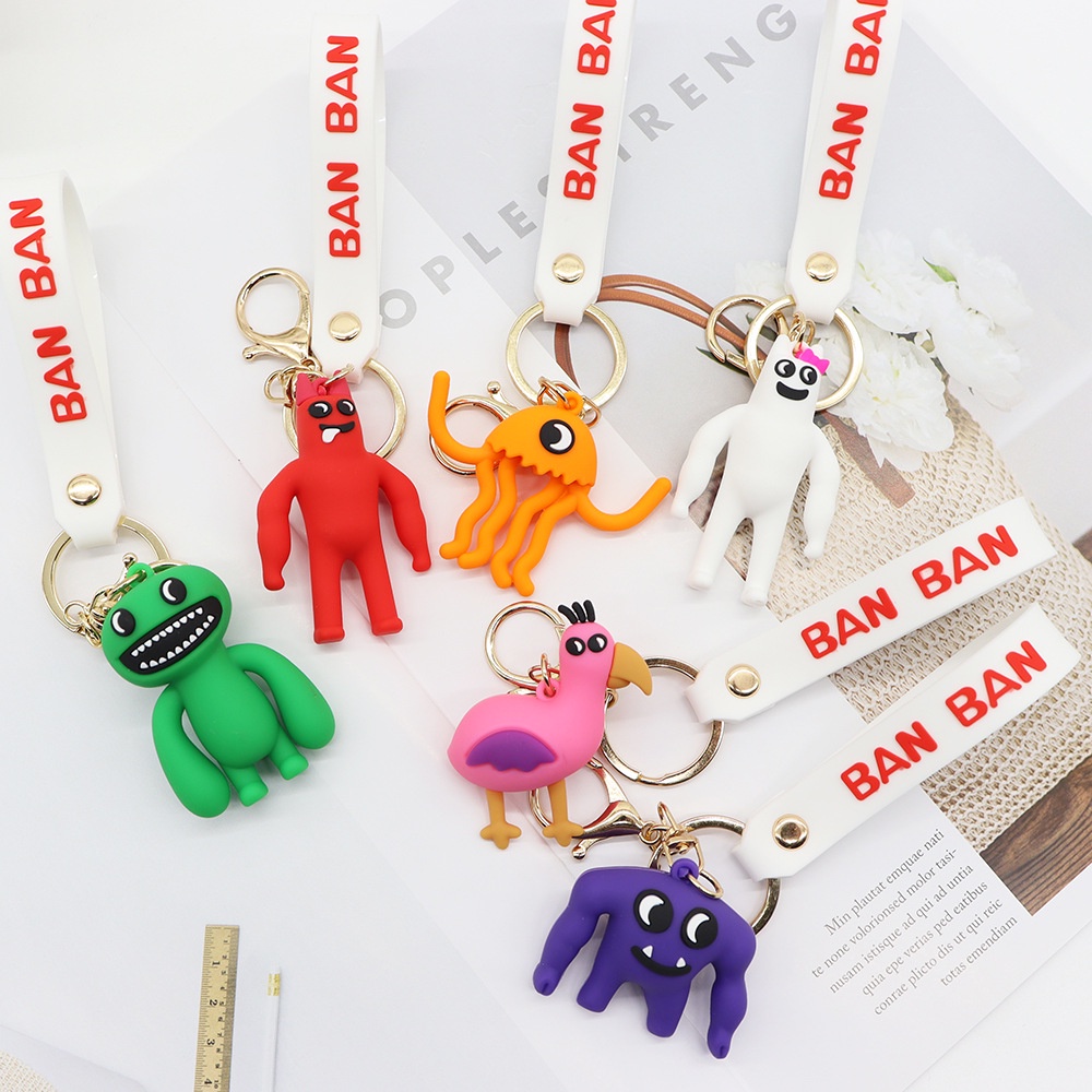 Garten of Banban Keyring Hot Game Gantungan Kunci Aksesoris Boneka Lucu Anak Laki-Laki Tas Sekolah Liontin Aksesoris